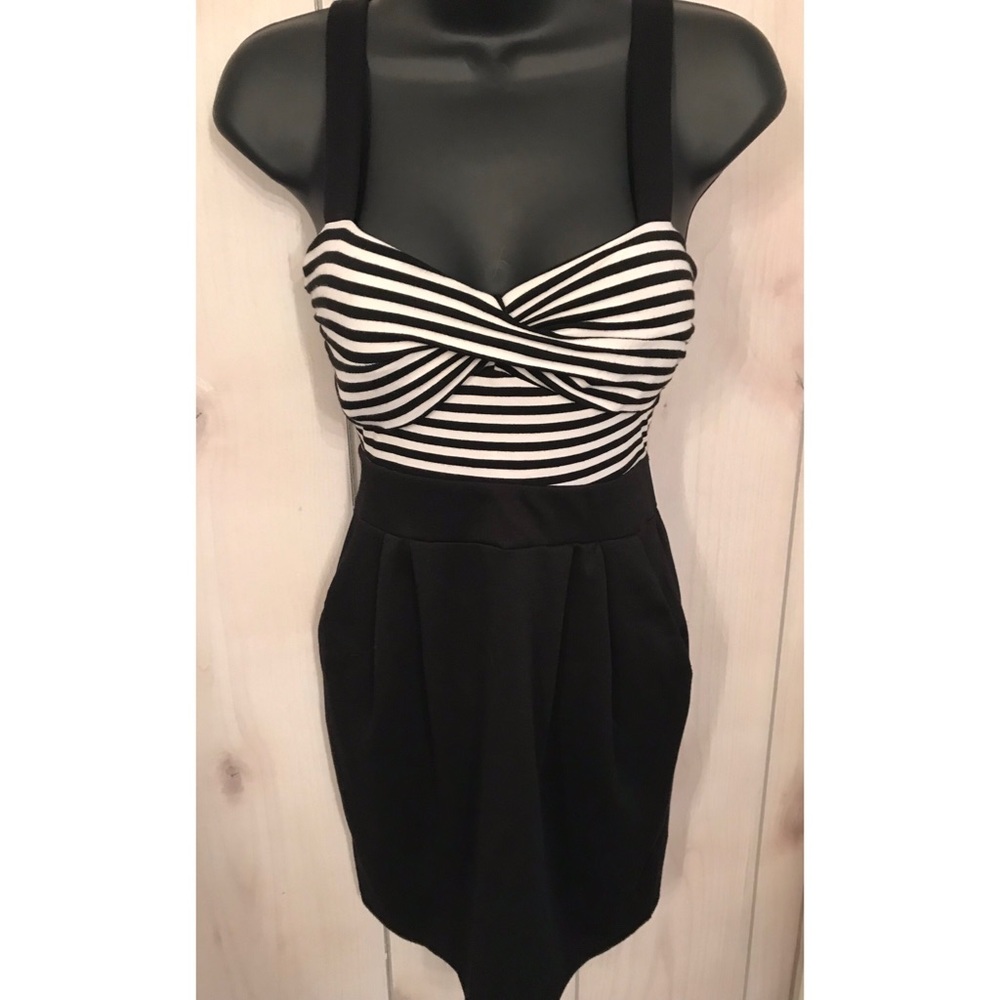 Striped mini dress